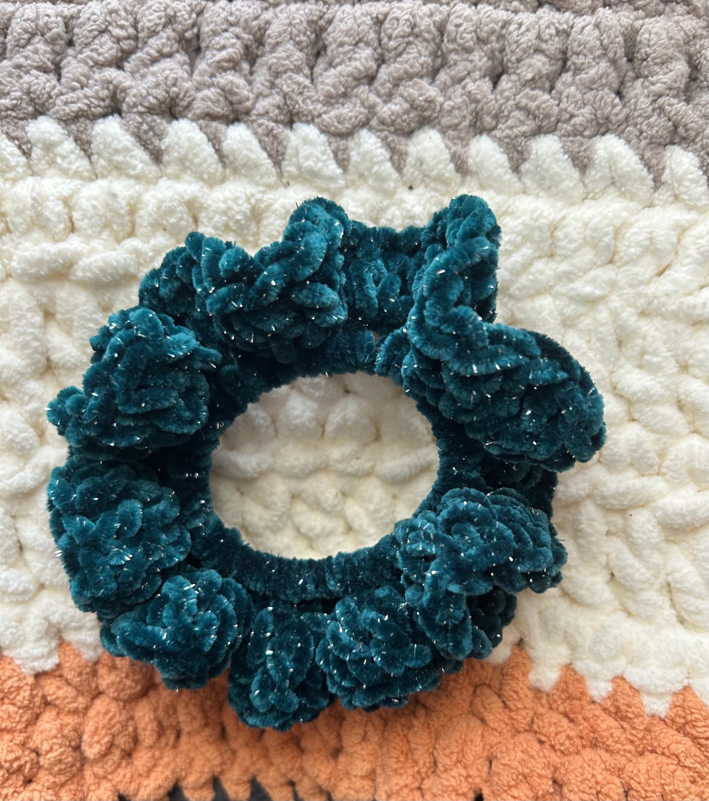 Velvety Sparkle Scrunchie