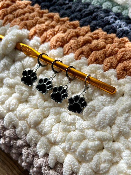 PAW Crochet Stitch Markers 4pk