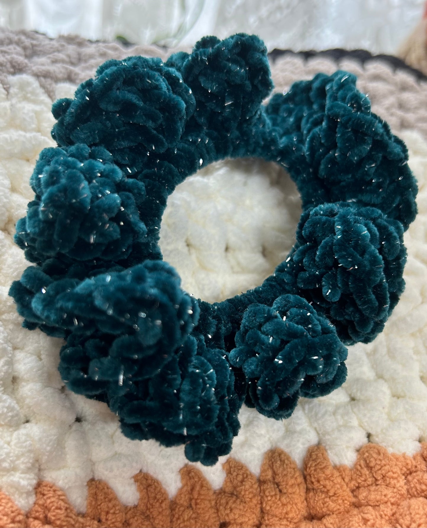 Velvety Sparkle Scrunchie