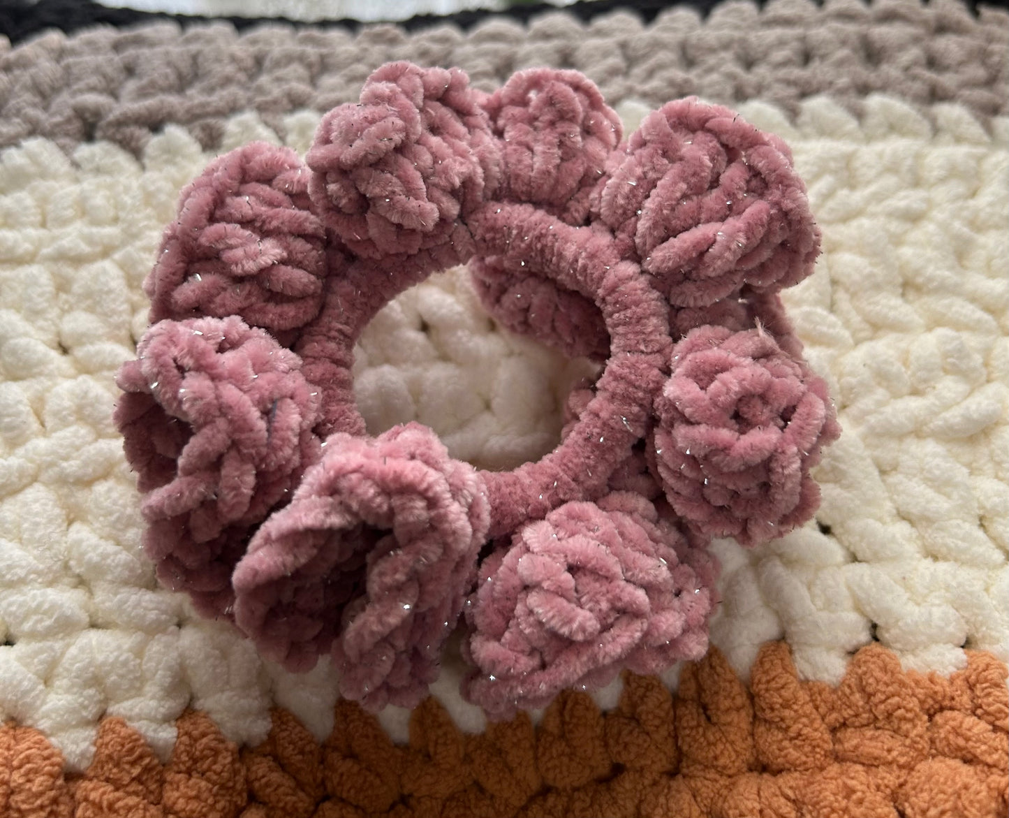 Velvety Sparkle Scrunchie