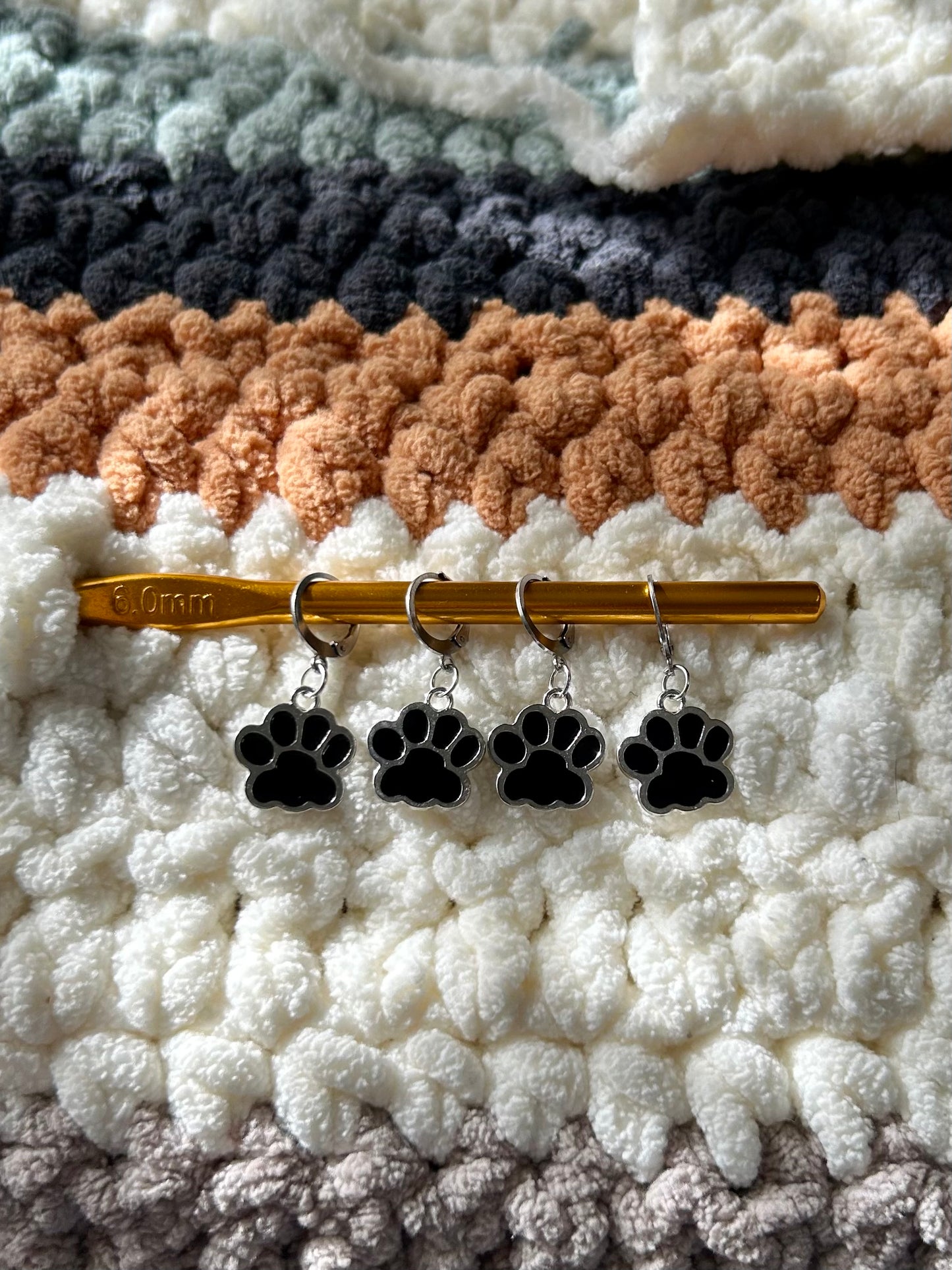 PAW Crochet Stitch Markers 4pk